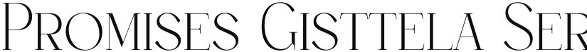 Promises Gisttela Serif font download
