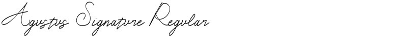 Agustus Signature font download