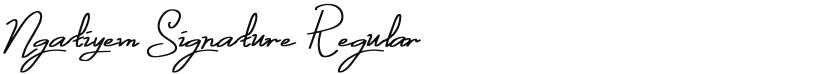 Ngatiyem Signature font download