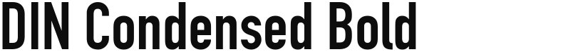 DIN Condensed font download
