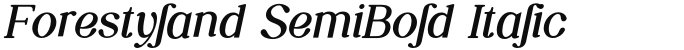 Forestyland SemiBold Italic