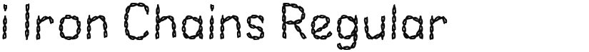 i Iron Chains font download
