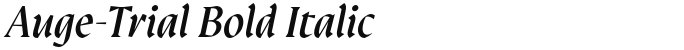 Auge-Trial Bold Italic