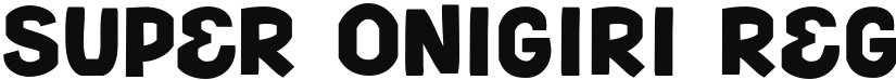 Super Onigiri font download