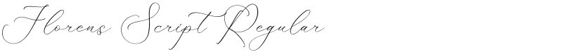 Florens Script font download