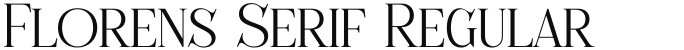 Florens Serif Regular