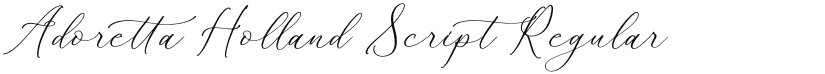 Adoretta Holland Script font download