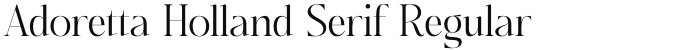 Adoretta Holland Serif Regular