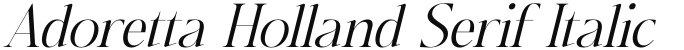 Adoretta Holland Serif Italic