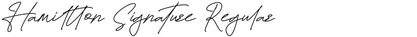 Hamiltton Signature font download