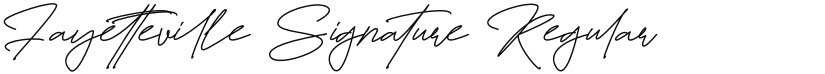 Fayetteville Signature font download