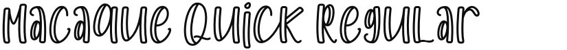 Macaque Quick font download