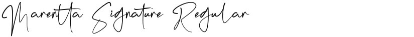 Marentta Signature font download