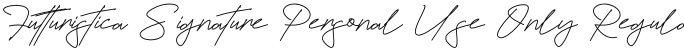 Futturistica Signature Personal Use Only Regular