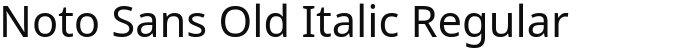 Noto Sans Old Italic Regular
