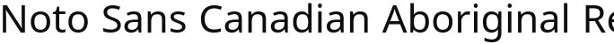 Noto Sans Canadian Aboriginal Regular