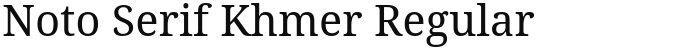 Noto Serif Khmer Regular