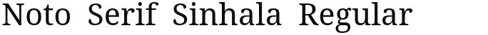 Noto Serif Sinhala Regular