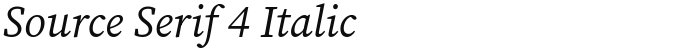Source Serif 4 Italic