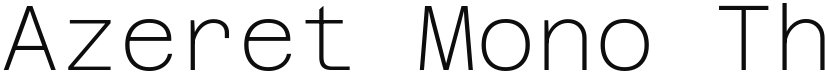 Azeret Mono font download
