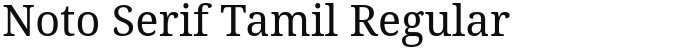 Noto Serif Tamil Regular