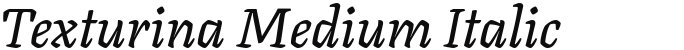 Texturina Medium Italic