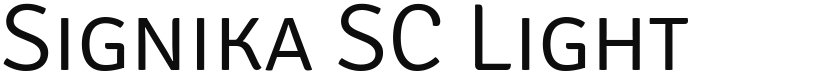 Signika SC font download