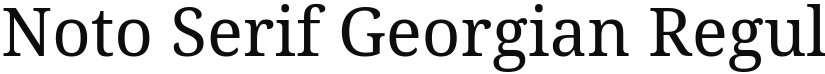 Noto Serif Georgian font download