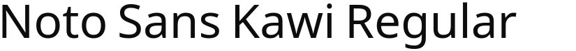Noto Sans Kawi font download