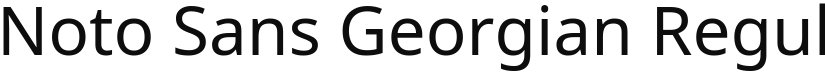 Noto Sans Georgian font download