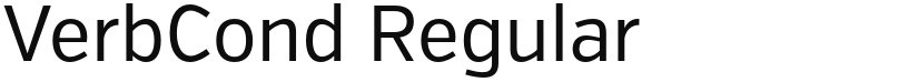 VerbCond Regular font download