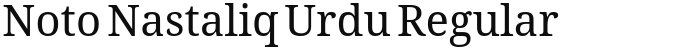 Noto Nastaliq Urdu Regular