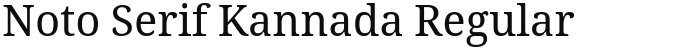 Noto Serif Kannada Regular
