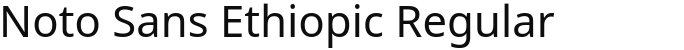 Noto Sans Ethiopic Regular