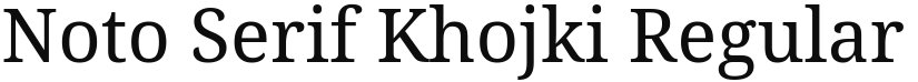 Noto Serif Khojki font download