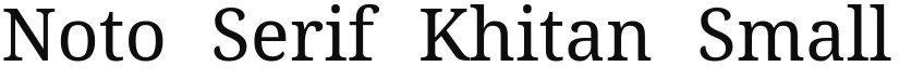Noto Serif Khitan Small Script font download
