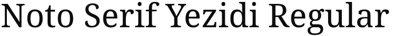 Noto Serif Yezidi font download