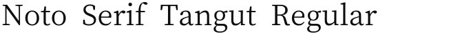 Noto Serif Tangut Regular