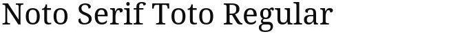 Noto Serif Toto Regular