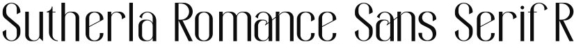 Sutherla Romance Sans Serif font download