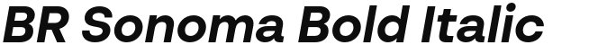 BR Sonoma Bold Italic