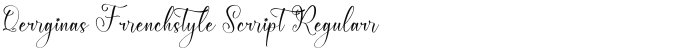 Qerginas Frenchstyle Script Regular