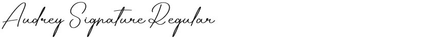 Audrey Signature font download