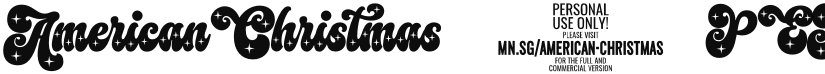 American Christmas 2 PERSONAL font download