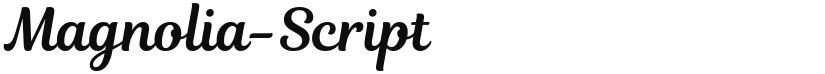 Magnolia Script font download