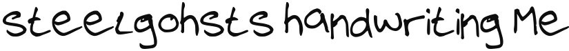 steelgohsts handwriting font download