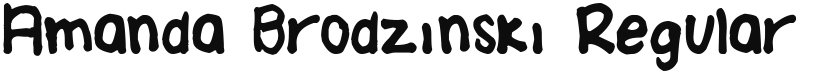 Amanda Brodzinski font download