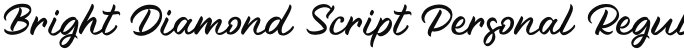 Bright Diamond Script Personal Regular