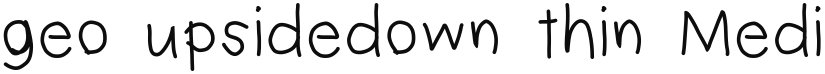 geo upsidedown font download