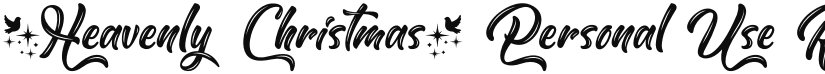 Heavenly Christmas Personal Use font download